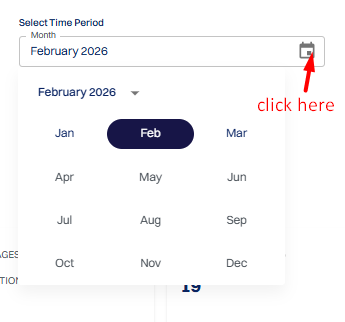analyze data for a specific month or selected date range