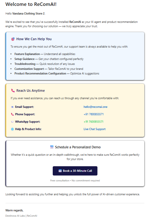 The purpose of this email is...