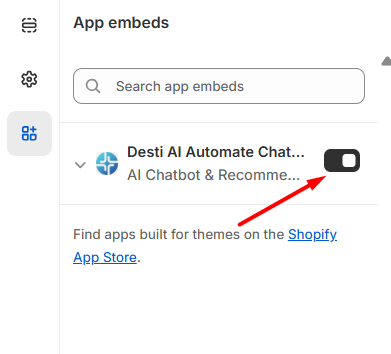 To activate ReComAI on your store, turn ON...