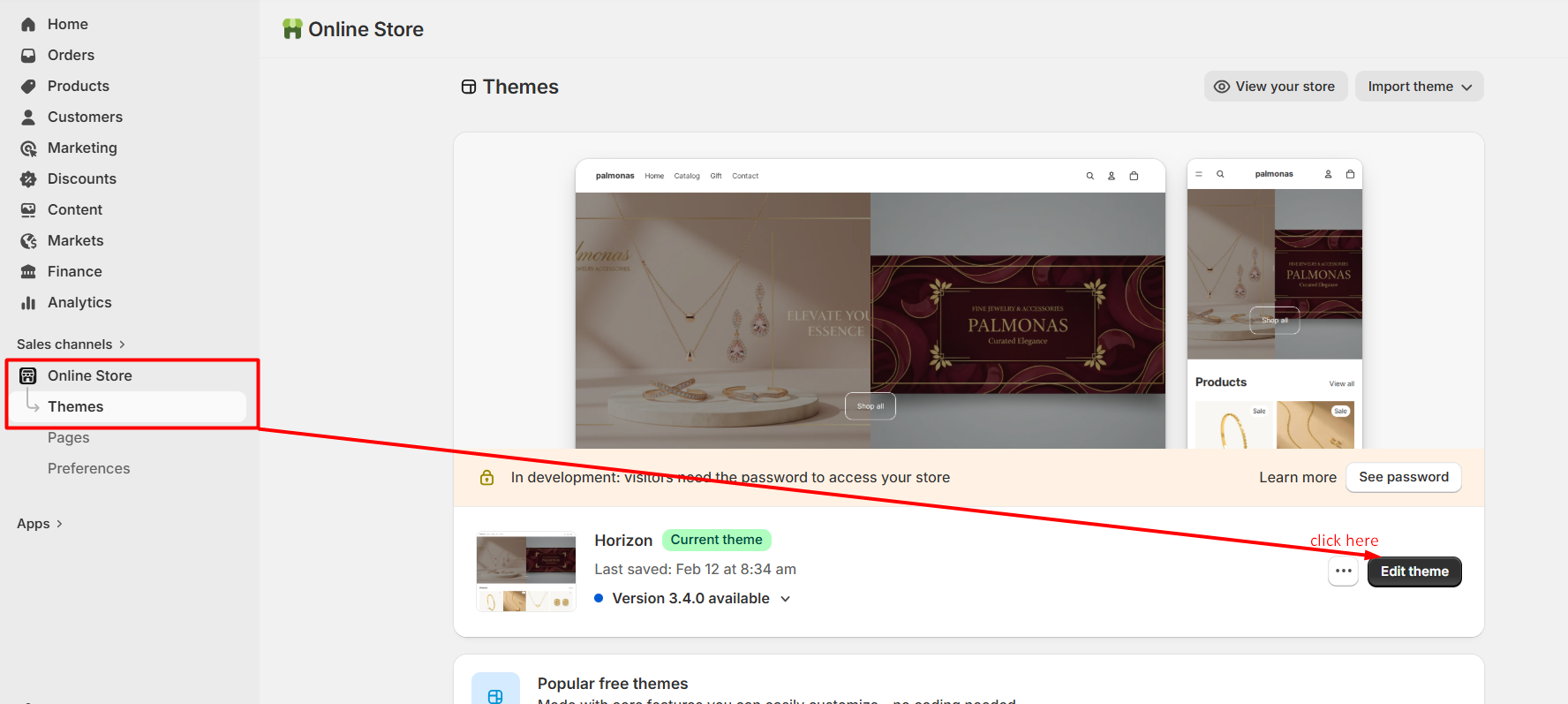 Step 1: Go to Shopify Admin