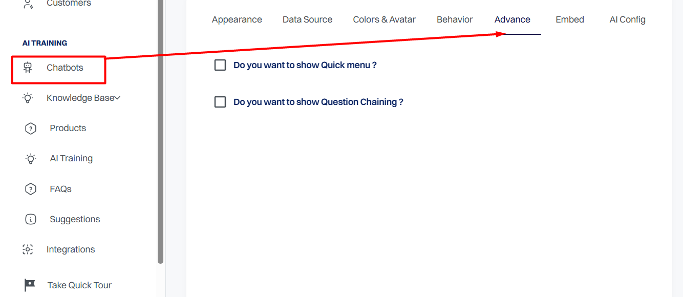 Open Advanced Settings