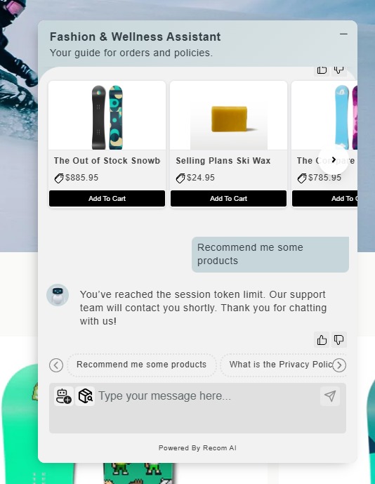 Keeps chat session