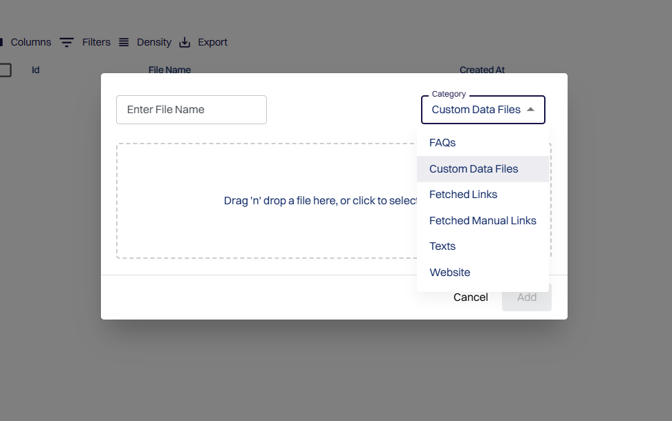 Website – Point the bot to