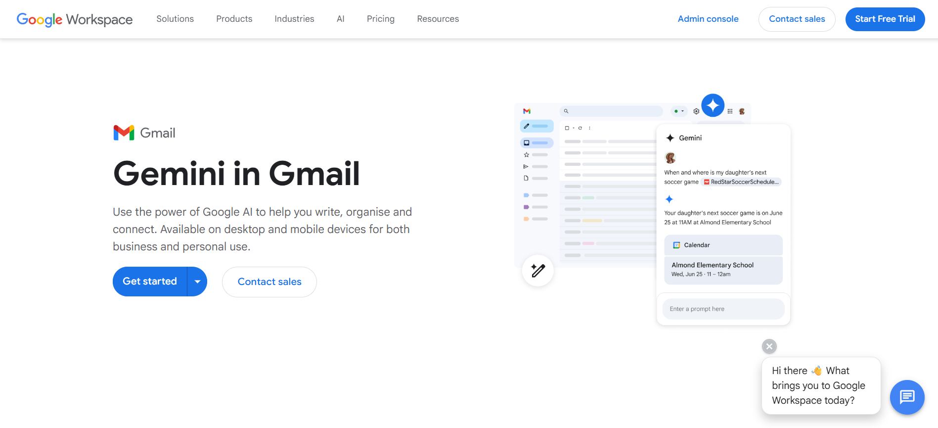 Gemini AI Gmail automation tool summarizing email threads for inbox management and productivity workflow