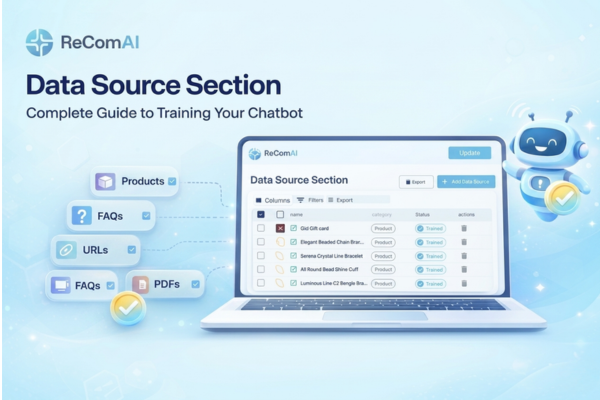 How Data Source Works for Chatbot Training in ReComAI