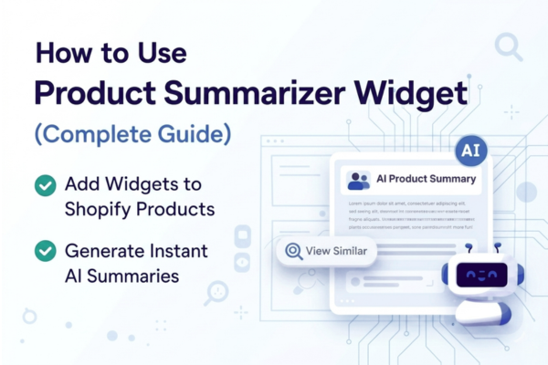 How to Use Product Summarizer Widget (Complete Guide)