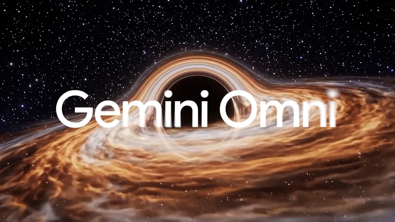 Gemini Omni multimodal AI model generating video content from mixed inputs including text, image, audio and video at Google I/O 2026