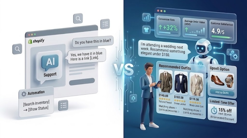 Shopify AI Chatbot vs AI Sales Agent: Which Is Better in 2026?