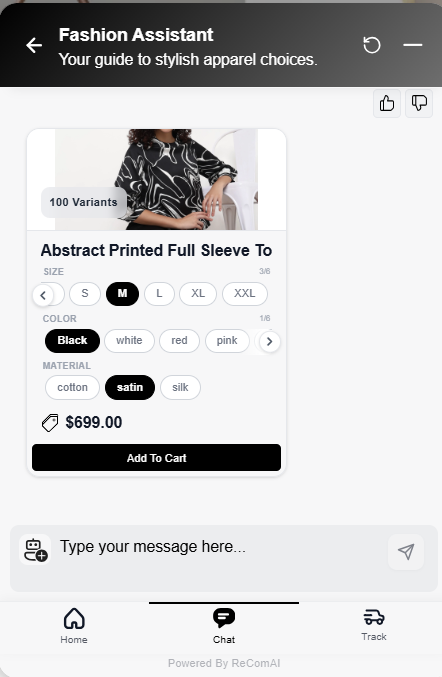 Customers can select...