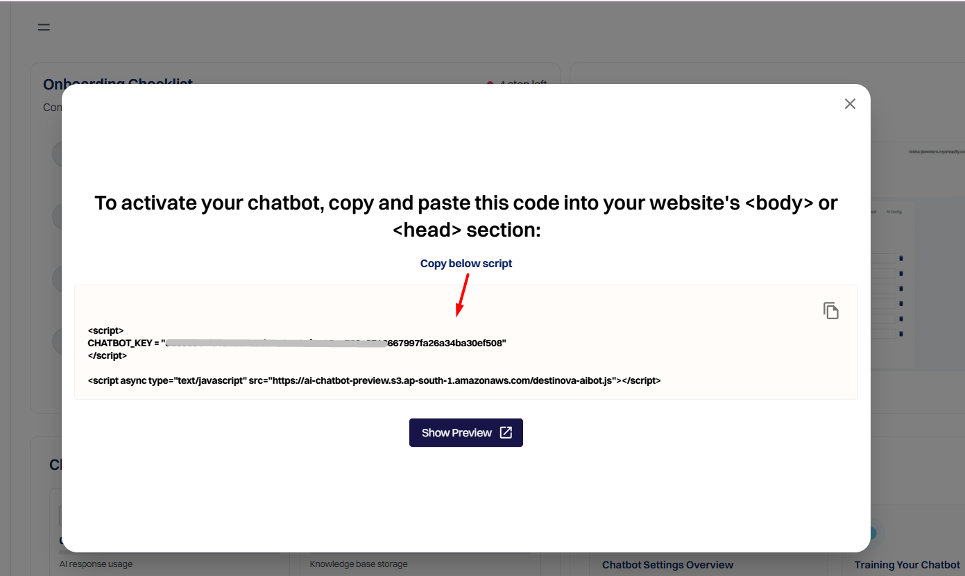Chatbot Activation Script Confirmation